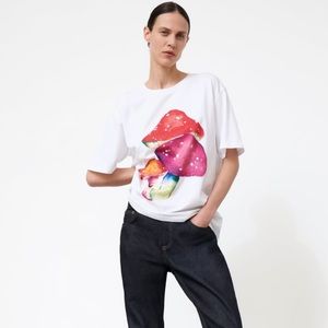 Zara printed mushrooms 🍄 t-shirt